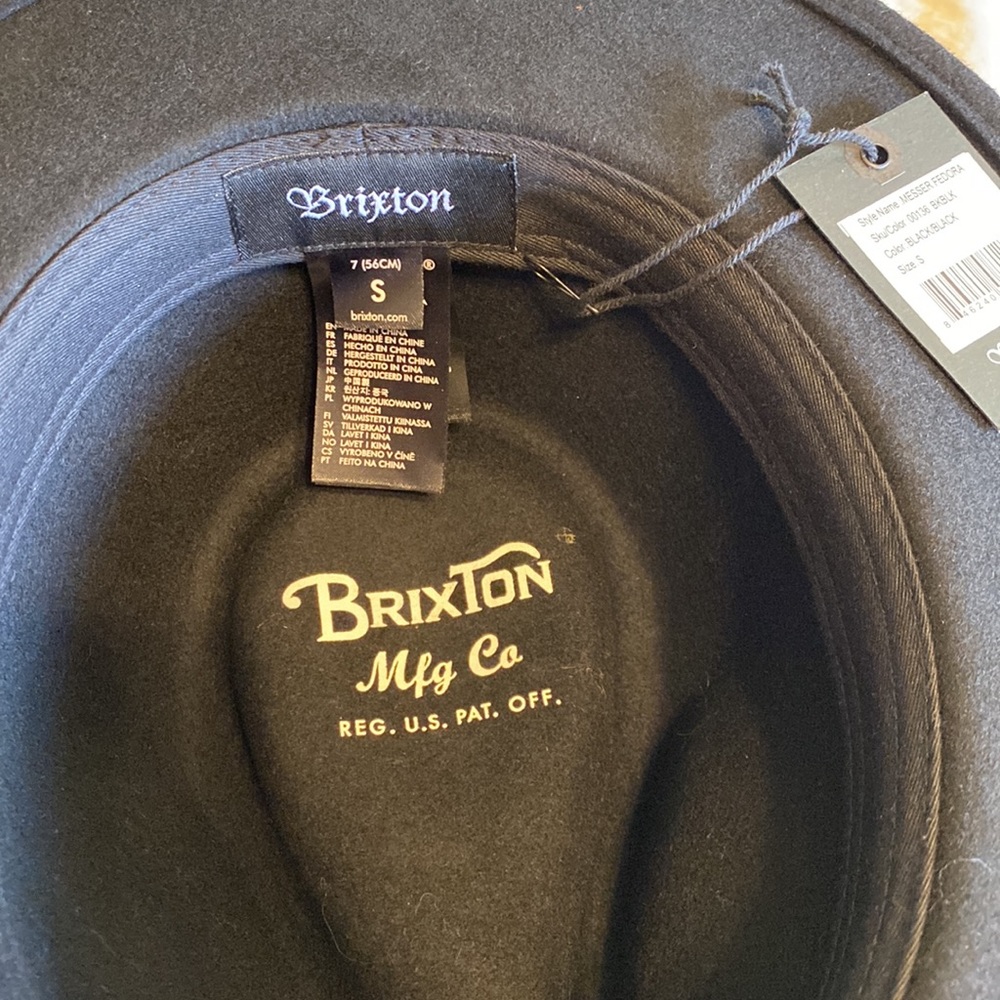 Brixton women’s black hat. - Picture 3 of 3